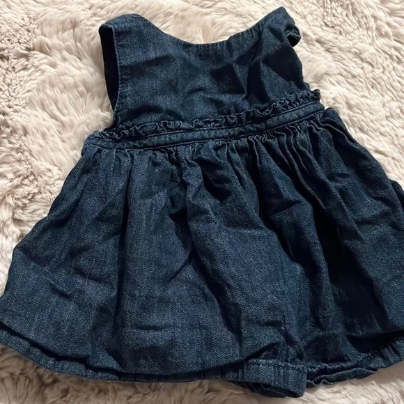 GAP | Dresses | Baby Gap Dark Denim Baby Girls Dress Newborn 3mo | Poshmark